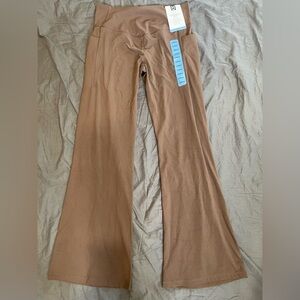 Members Mark NWT Brown Yoga Flare Pants